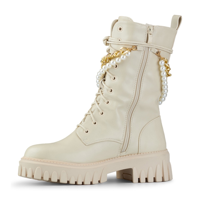 Genți de damă bej cu decor detașabil 1