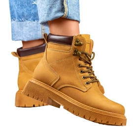 Cizme clasice de dama camel maro 1