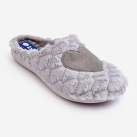 Pantofi de casa de blana de dama papuci Inblu EC000099 Gri 1