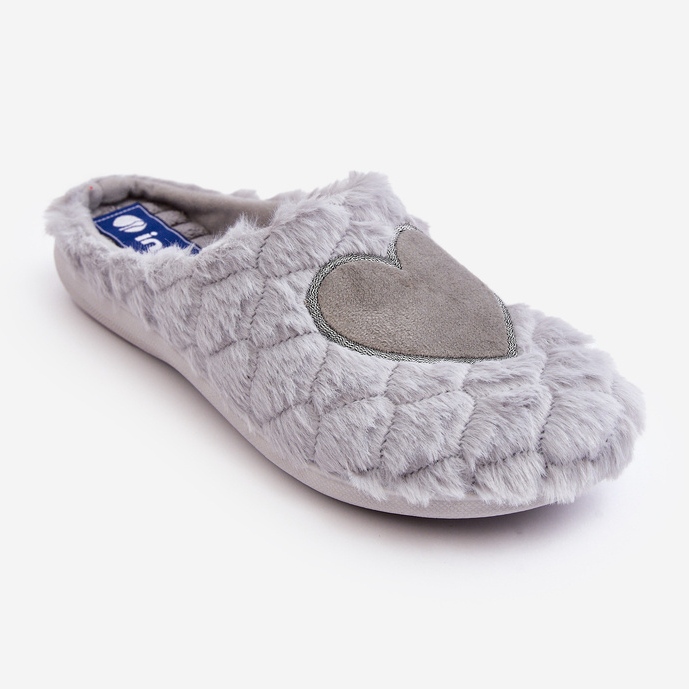 Pantofi de casa de blana de dama papuci Inblu EC000099 Gri 1 Pantofi de casa de blana de dama papuci Inblu EC000099 Gri 1