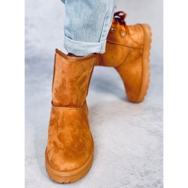 Cizme de zapada Emusy cu fundite Stella Camel maro 1