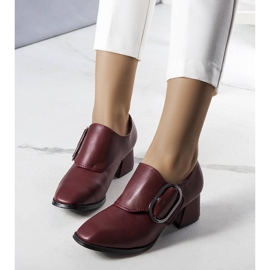 PA1 Pompe cu toc maro de la Ailani roșu 1