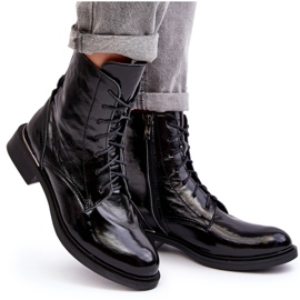 Botine confortabile patentate Lemar Revin izolate negre negru 9