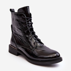Botine confortabile patentate Lemar Revin izolate negre negru 1