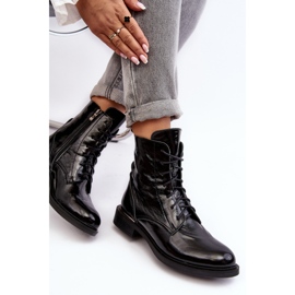 Botine confortabile patentate Lemar Revin izolate negre negru 7