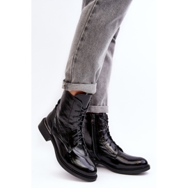 Botine confortabile patentate Lemar Revin izolate negre negru 2
