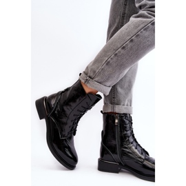 Botine confortabile patentate Lemar Revin izolate negre negru 4