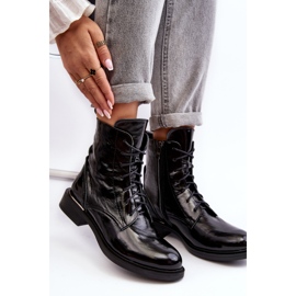 Botine confortabile patentate Lemar Revin izolate negre negru 8