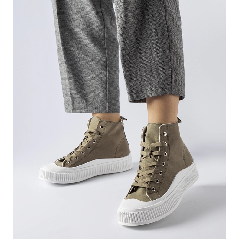 Tenisi verzi cu platformă înaltă de la Guerrino verde 1 Tenisi verzi cu platformă înaltă de la Guerrino verde 1