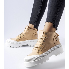 Inna Adidași cu platformă Grotta bej închis 1