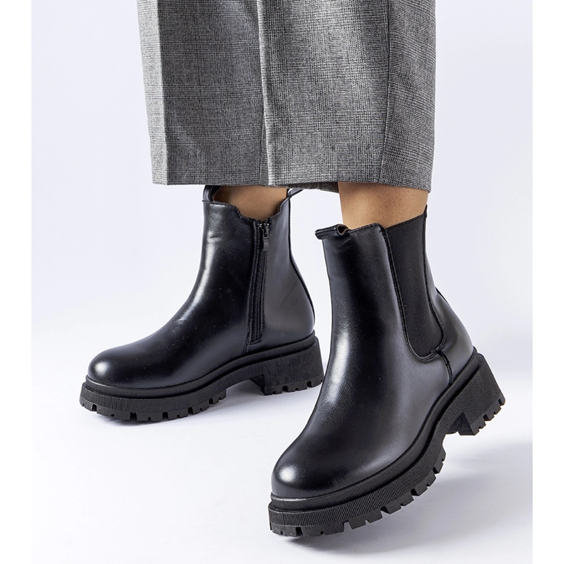 Cizme clasice Olmedo izolate negre negru 1