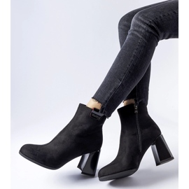 Botine negre elegante de la Serbadone negru 1