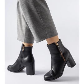Botine clasice Edilio izolate negre negru 2