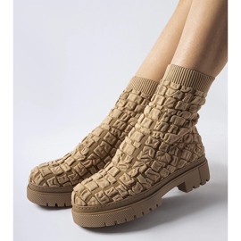 Botine maro cu partea superioară a șosetei de la Arlington 1