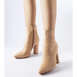 Botine bej din piele de căprioară ecologică de la Borgetto 1 Botine bej din piele de căprioară ecologică de la Borgetto 1