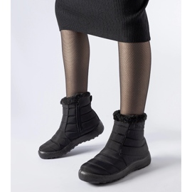 Cizme de zăpadă termoizolante Valparaiso negre rezistente la apă negru 1