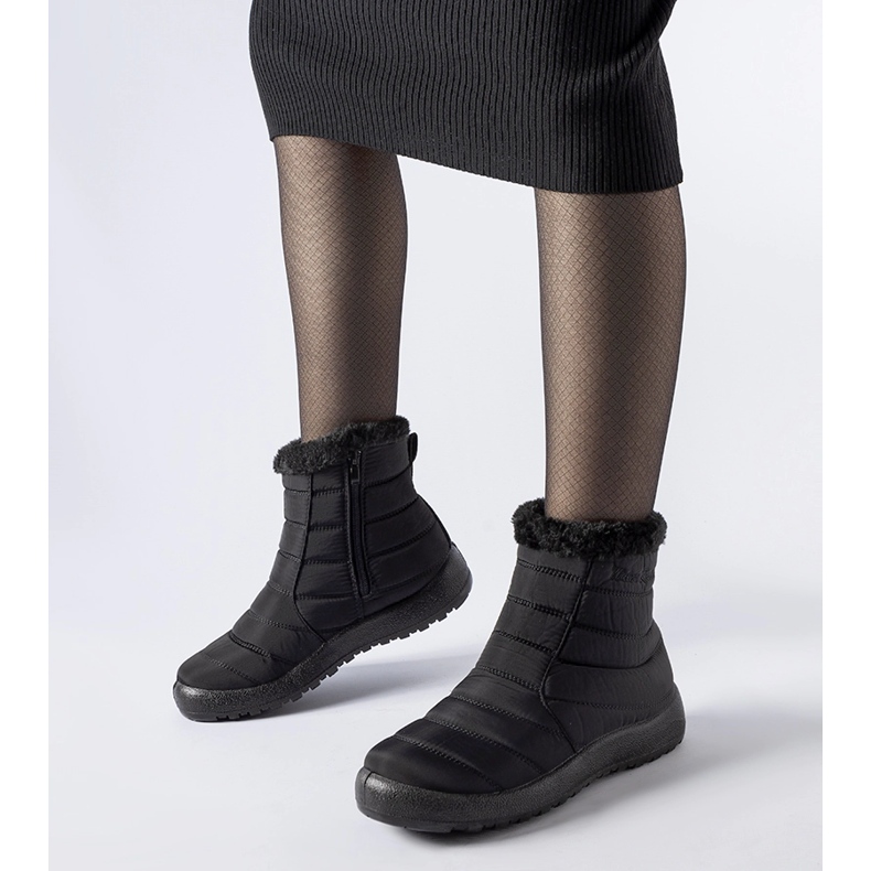 Cizme de zăpadă termoizolante Valparaiso negre rezistente la apă negru 1 Cizme de zăpadă termoizolante Valparaiso negre rezistente la apă negru 1