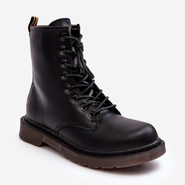 Cizme Trapper De Dama Cu Fermoar Mibrasa Neagra negru 1