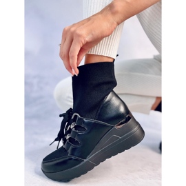 Botine Kaye Black cu pană cu partea superioară elastică negru 3