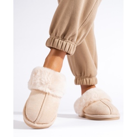 Papuci de dama bej Shelovet 1