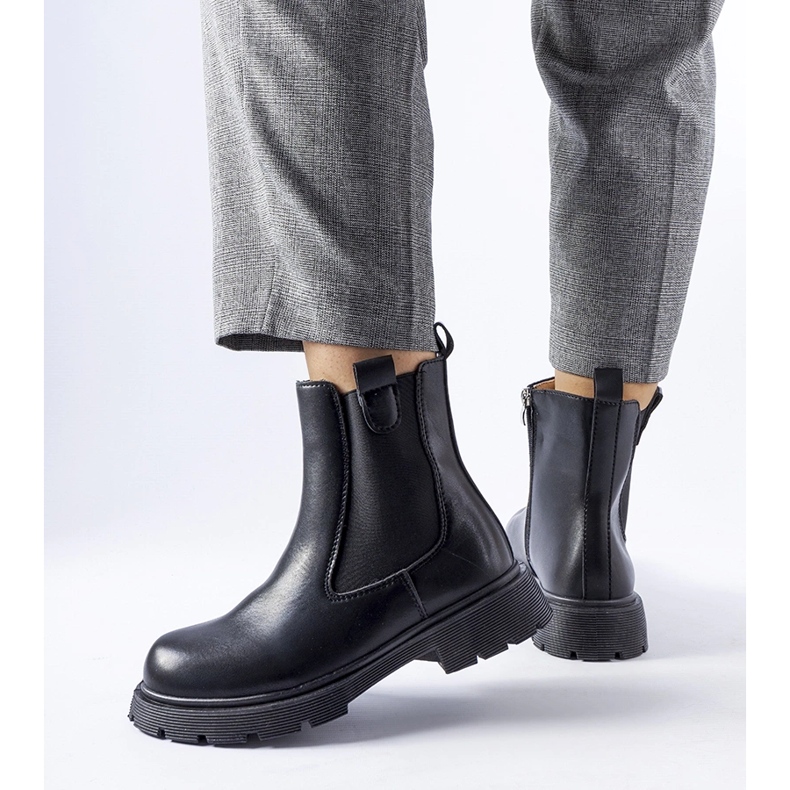 Botine clasice negre Giacinta negru 2 Botine clasice negre Giacinta negru 2