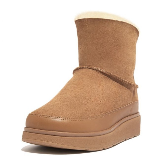 Cizme FitFlop GEN-FF Mini din shearling cu două fețe W GS6-A69 bej 1