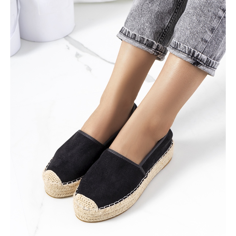 Espadrile ajurate Capelle negre negru 1