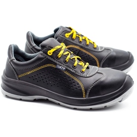 ŁUKPOL Pantofi de lucru pentru bărbați Techwork 1128P, negri negru 2