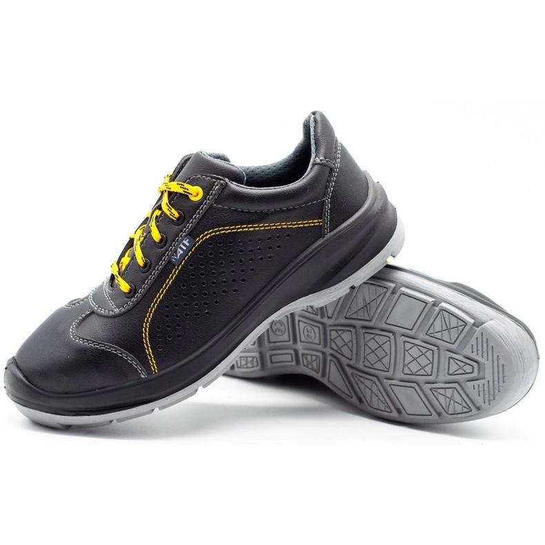 ŁUKPOL Pantofi de lucru pentru bărbați Techwork 1128P, negri negru 3