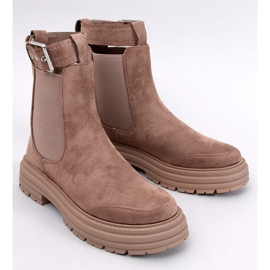 Cizme Chelsea de damă Carls Khaki maro 1