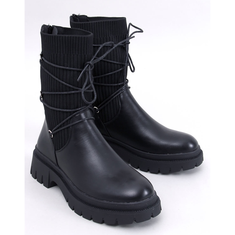 Botine Willet Black sock negru 1