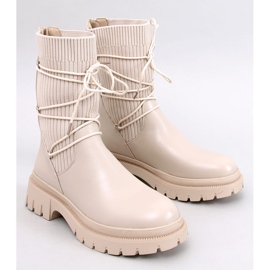Botine cu șosetă Willet Beige bej 1