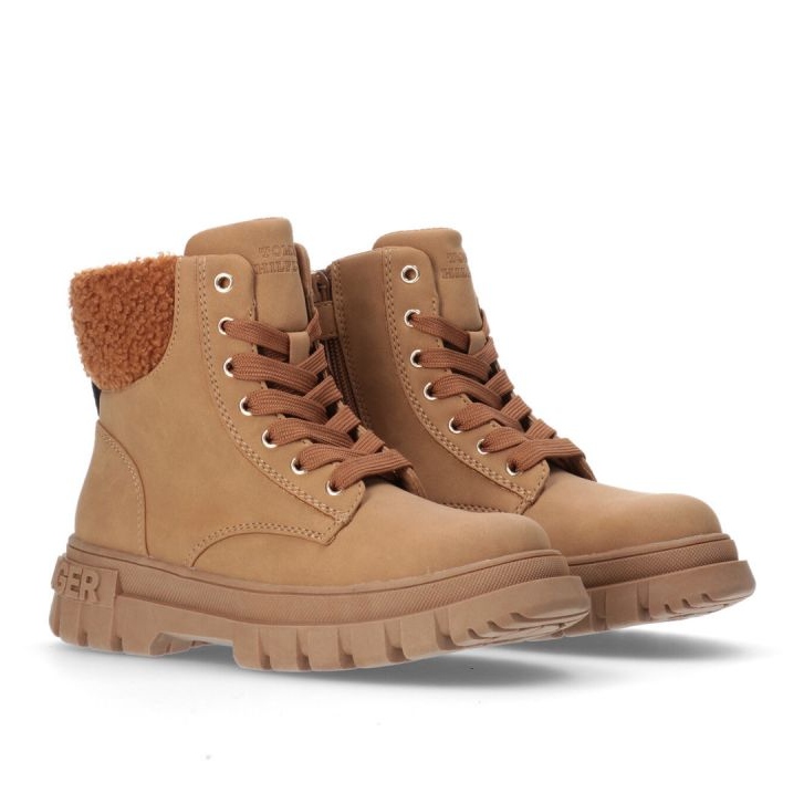 Cizme cu șireturi Tommy Hilfiger, cognac W T3A5-33053-1628582-582 maro 1