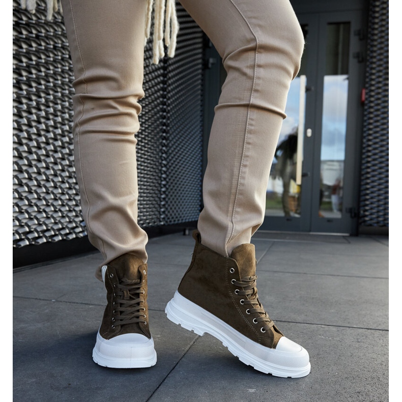 Tenisi verzi cu platformă înaltă de la Jose verde 1