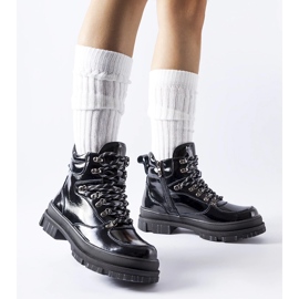 Botine negre lacuite de la Richards negru 1