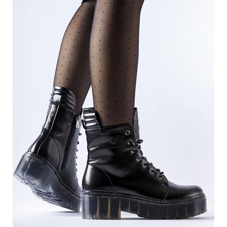 Botine clasice Aldino izolate negre negru 1