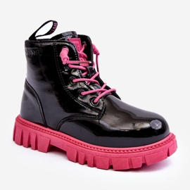 Cizme izolate pentru copii Big Star MM374148 Negru și Roz 1