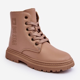 Cizme Călduțe Piele Copii Big Star MM374154 Bej 1