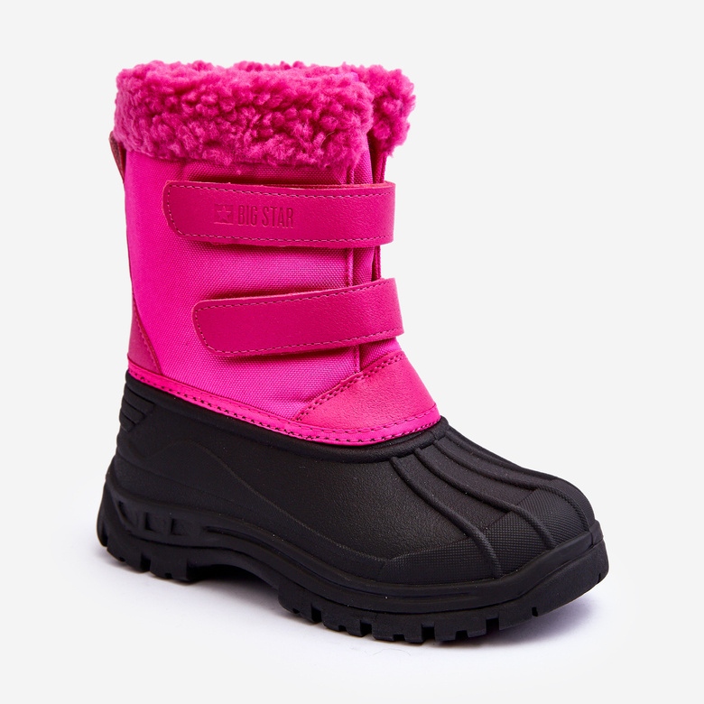 Cizme de zapada cu Velcro pentru copii Big Star Fuchsia MM374112 roz 1
