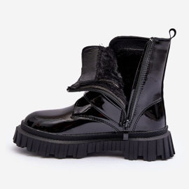 FR1 Cizme fete lacuite, izolate, Rilina Neagra negru 2