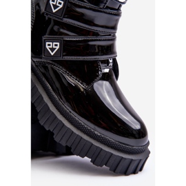 FR1 Cizme fete lacuite, izolate, Rilina Neagra negru 1