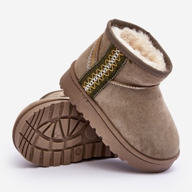 Cizme de zăpadă izolate verzi Leonora pentru copii verde 1