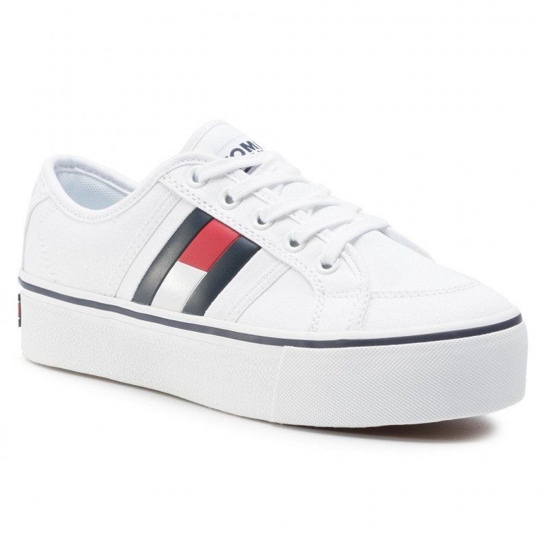 Tommy Hilfiger Pantofi de sport Tommy Jeans Flatform Flag EN0EN00944-YBR alb 1