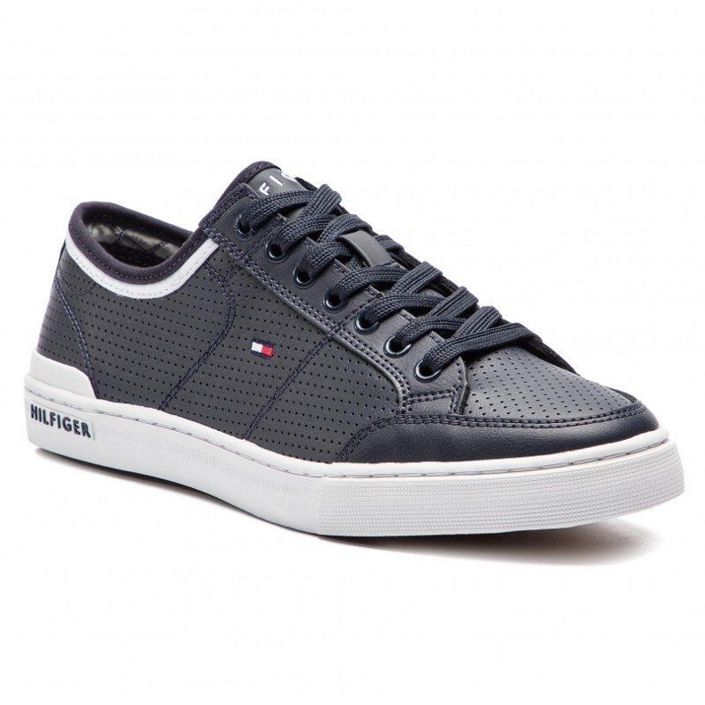 Pantofi Tommy Hilfiger Core Corporate Leather Sneaker M FM0FM00552-403 albastru 1