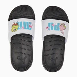 Șlapi Puma x Spongebob Popcat 20 Ps Jr 390873 01 alb 4