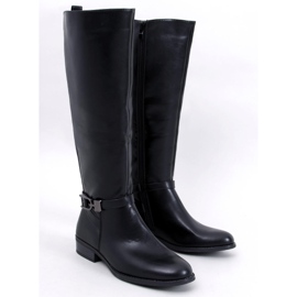 Cizme de damă Jessie Black de culoare integrală negru 1
