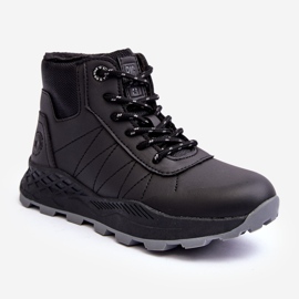 Pantofi de trekking Trapper izolați pentru copii Black Big Star MM374203 negru 1