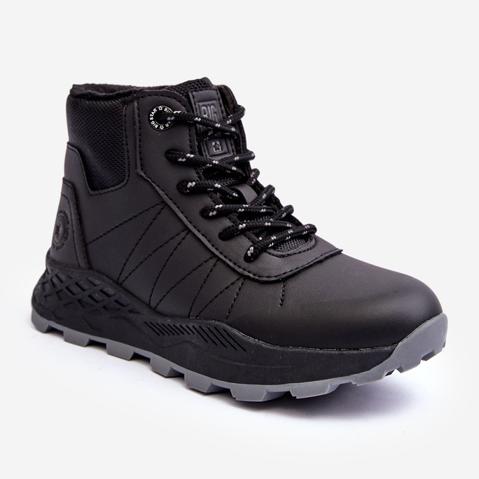 Pantofi de trekking Trapper izolați pentru copii Black Big Star MM374203 negru 1