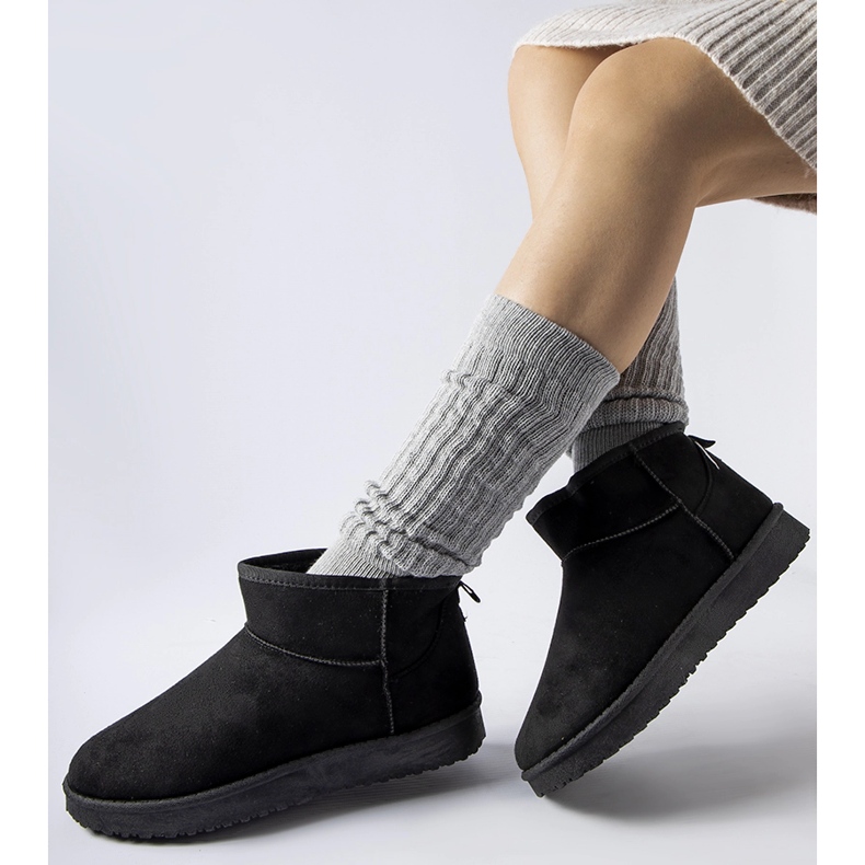 Cizme de zapada scurte izolate negre Guglielma negru 1