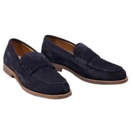 Pantofi Tommy Hilfiger Suede Loafer M FM0FM02867 albastru 1